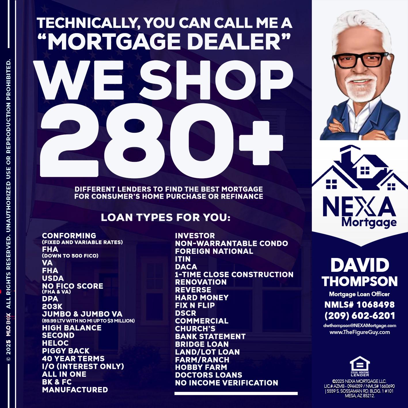 WE SHOP 280 + - David Thompson -Mortgage Loan Officer