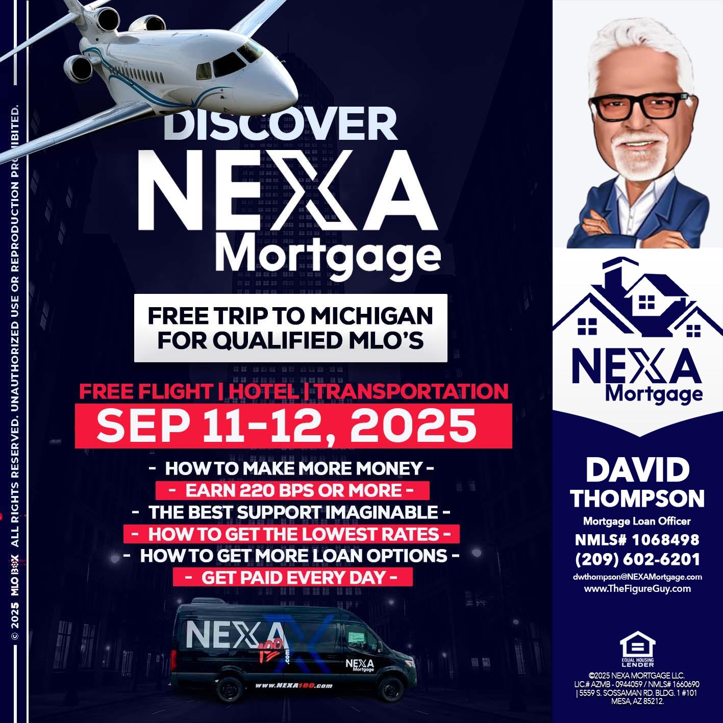 DISCOVER NEXA MORTGAGE - David Thompson -Mortgage Loan Officer