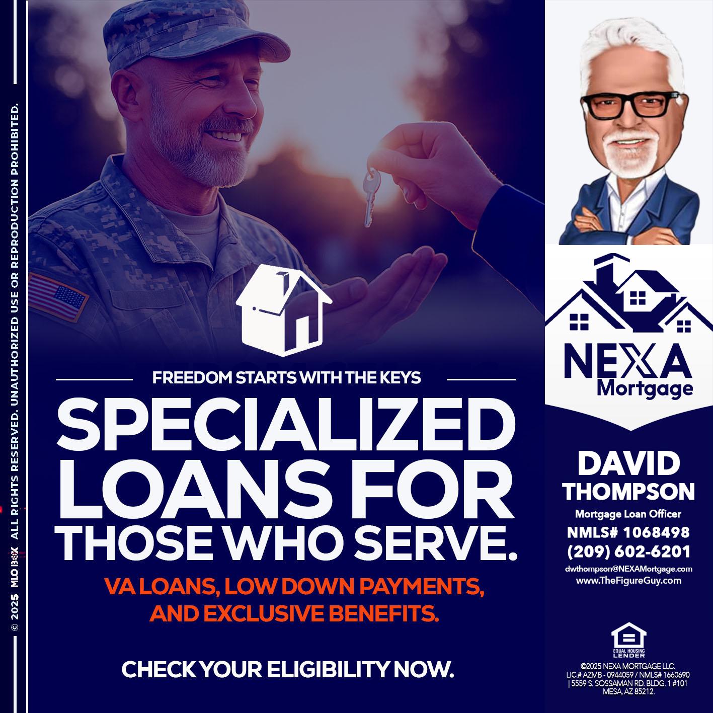 SPECIALIZED LOANS - David Thompson -Mortgage Loan Officer