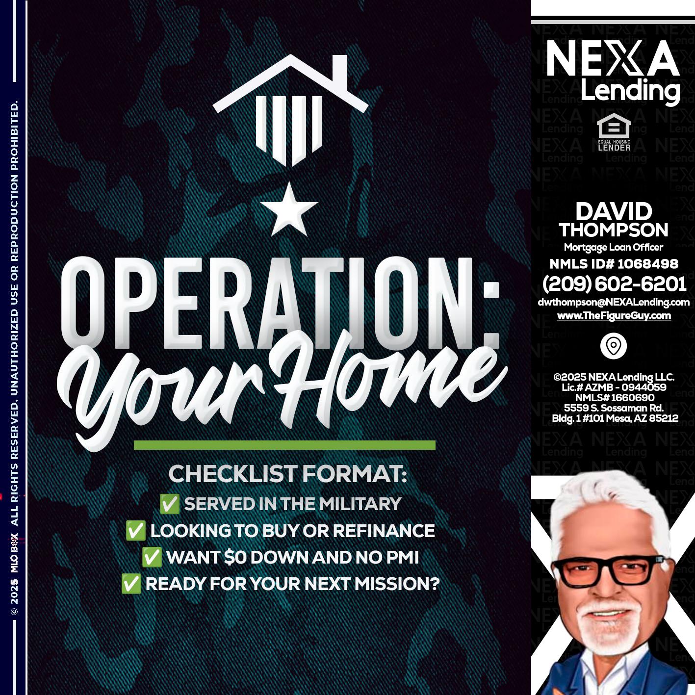 OPERATION YOUR HOME - David Thompson -Mortgage Loan Officer