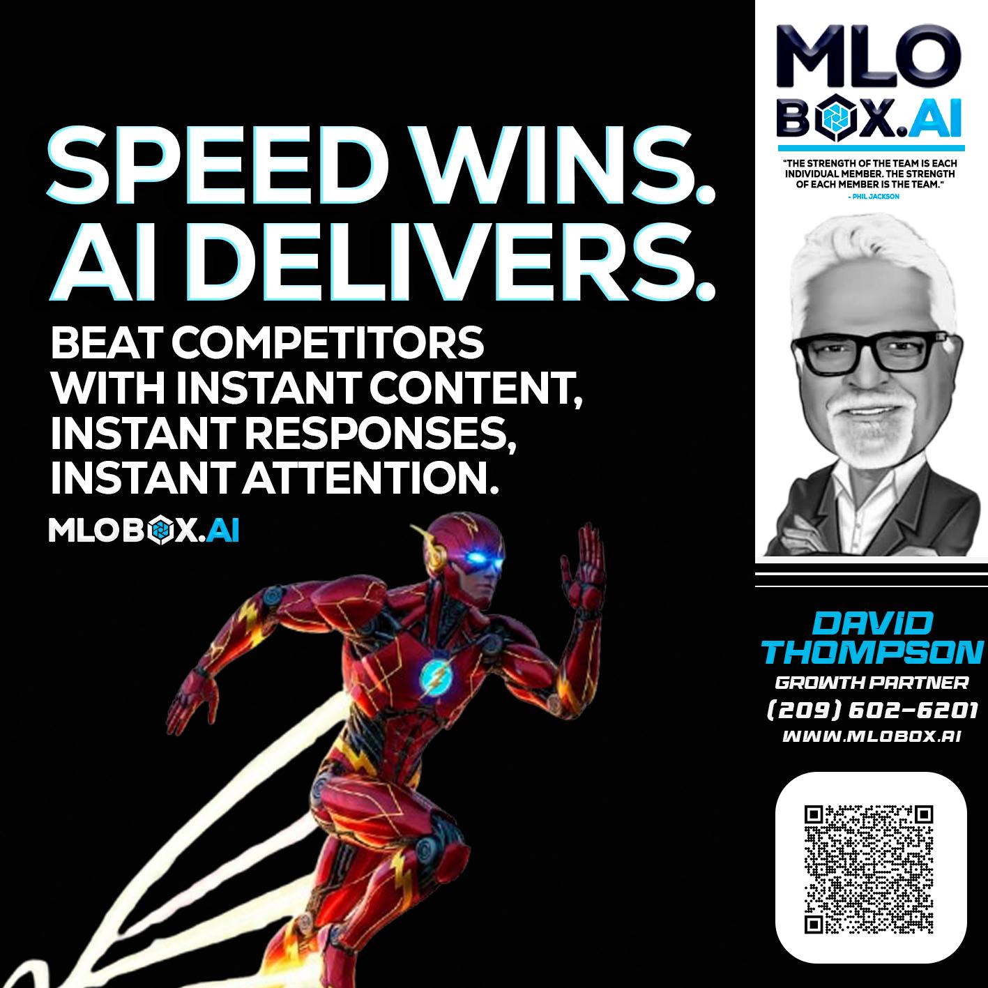 SPEED WINS - David Thompson -Mortgage Loan Officer