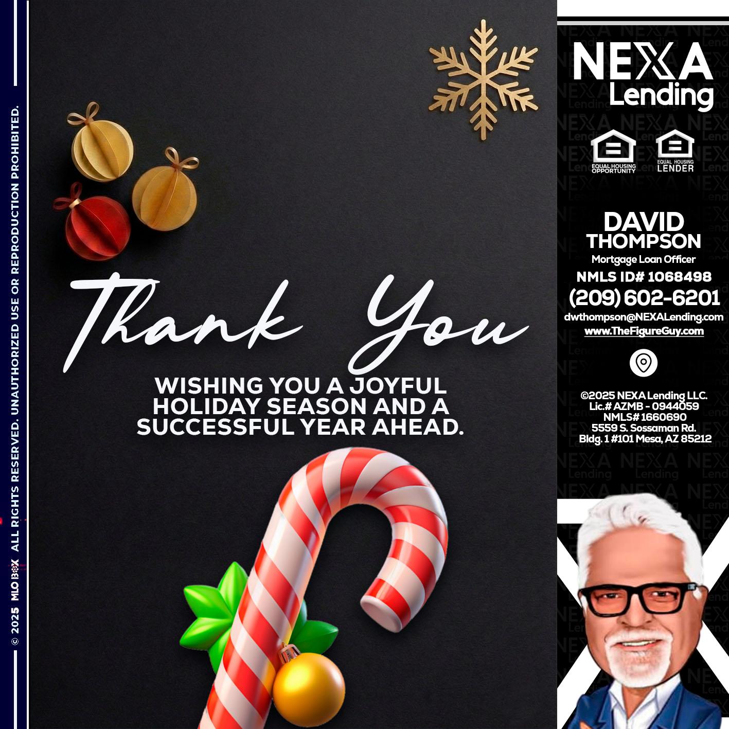 THANK YOU - David Thompson -Mortgage Loan Officer