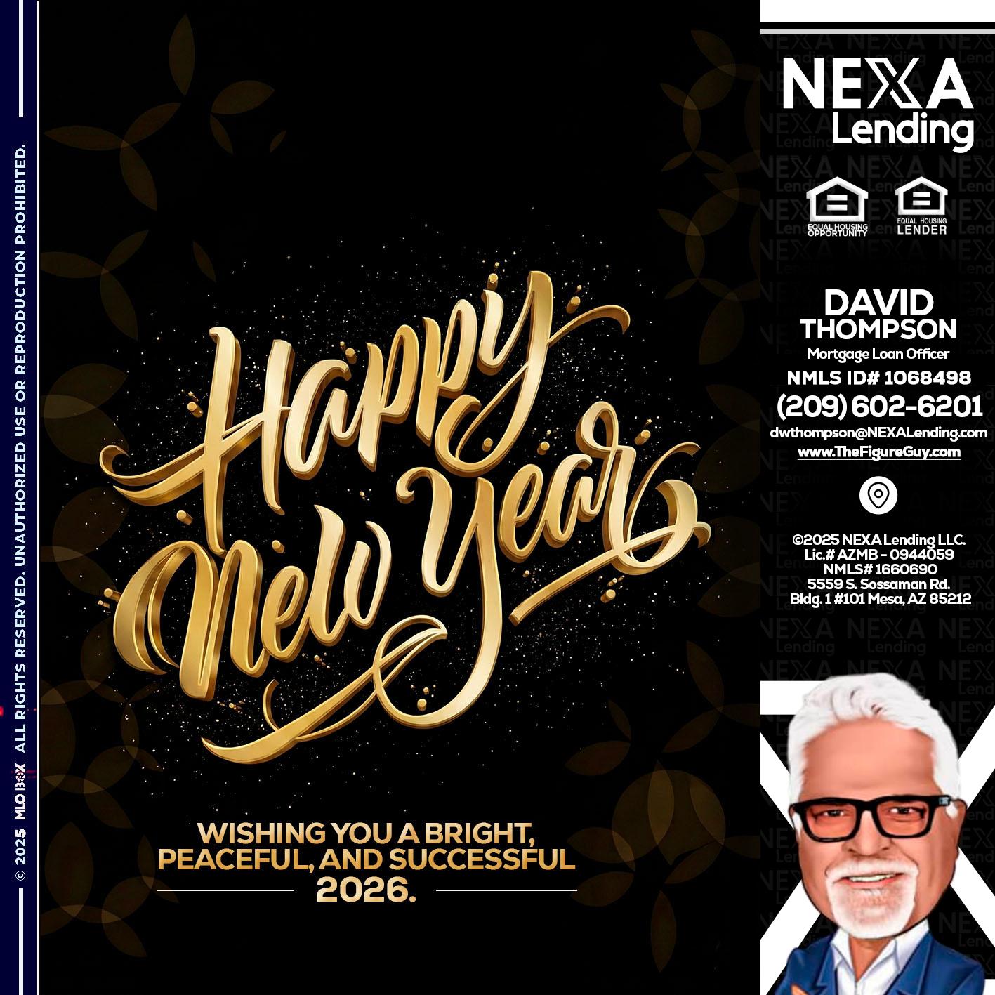 HAPPY NEW YEAR - David Thompson -Mortgage Loan Officer