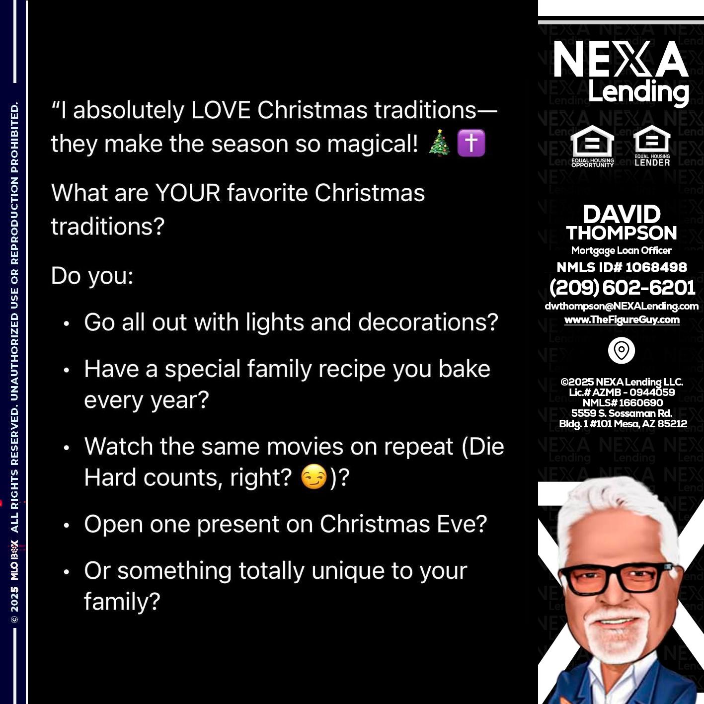 I love christmas - David Thompson -Mortgage Loan Officer
