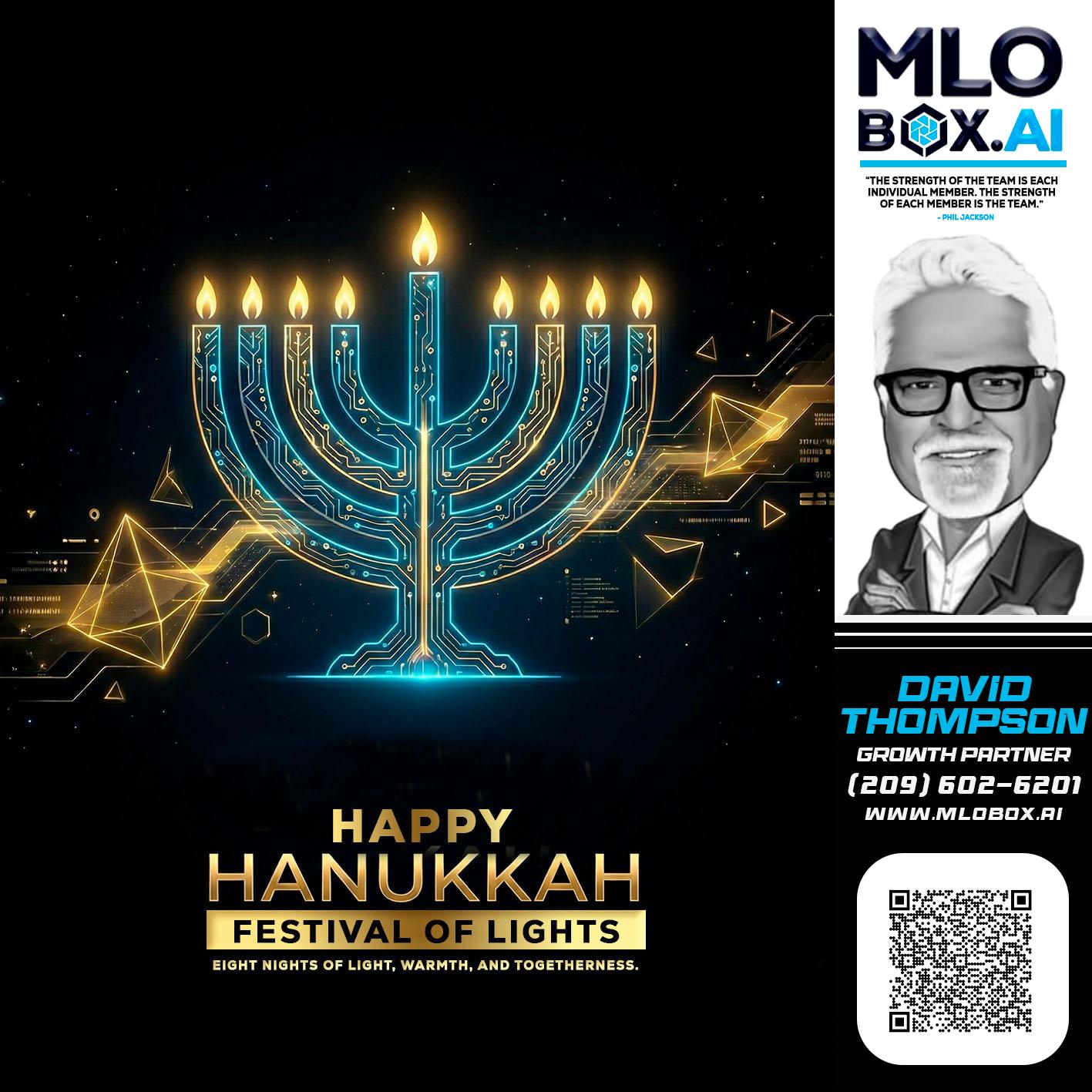 happy Hanukkah - David Thompson -Mortgage Loan Officer