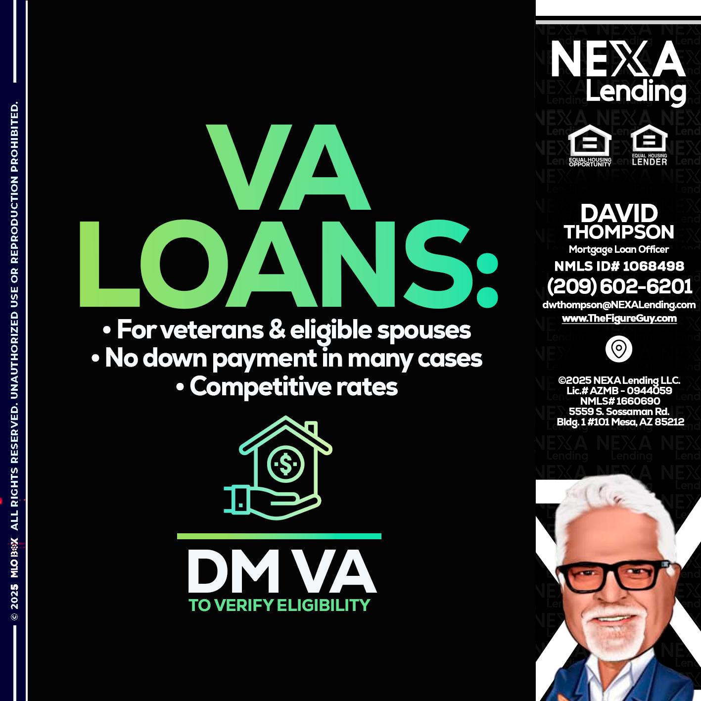 VA LOANS - David Thompson -Mortgage Loan Officer