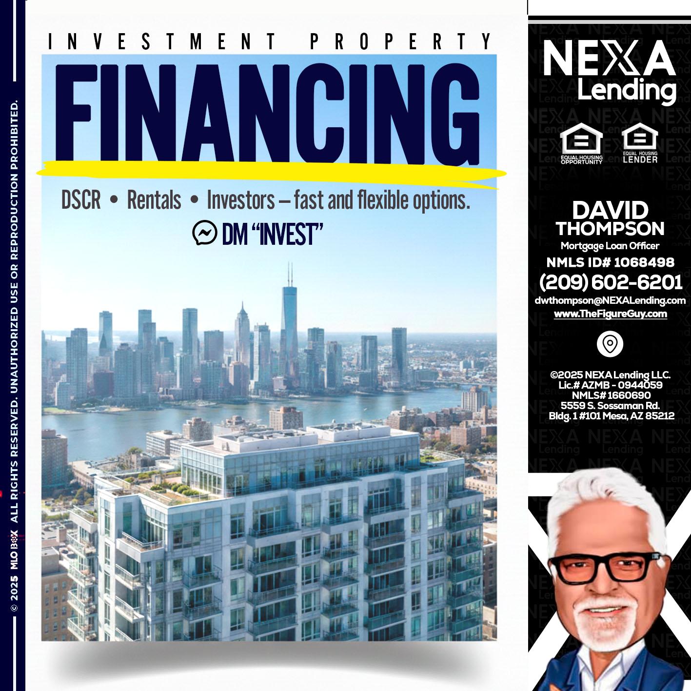FINANCING - David Thompson -Mortgage Loan Officer