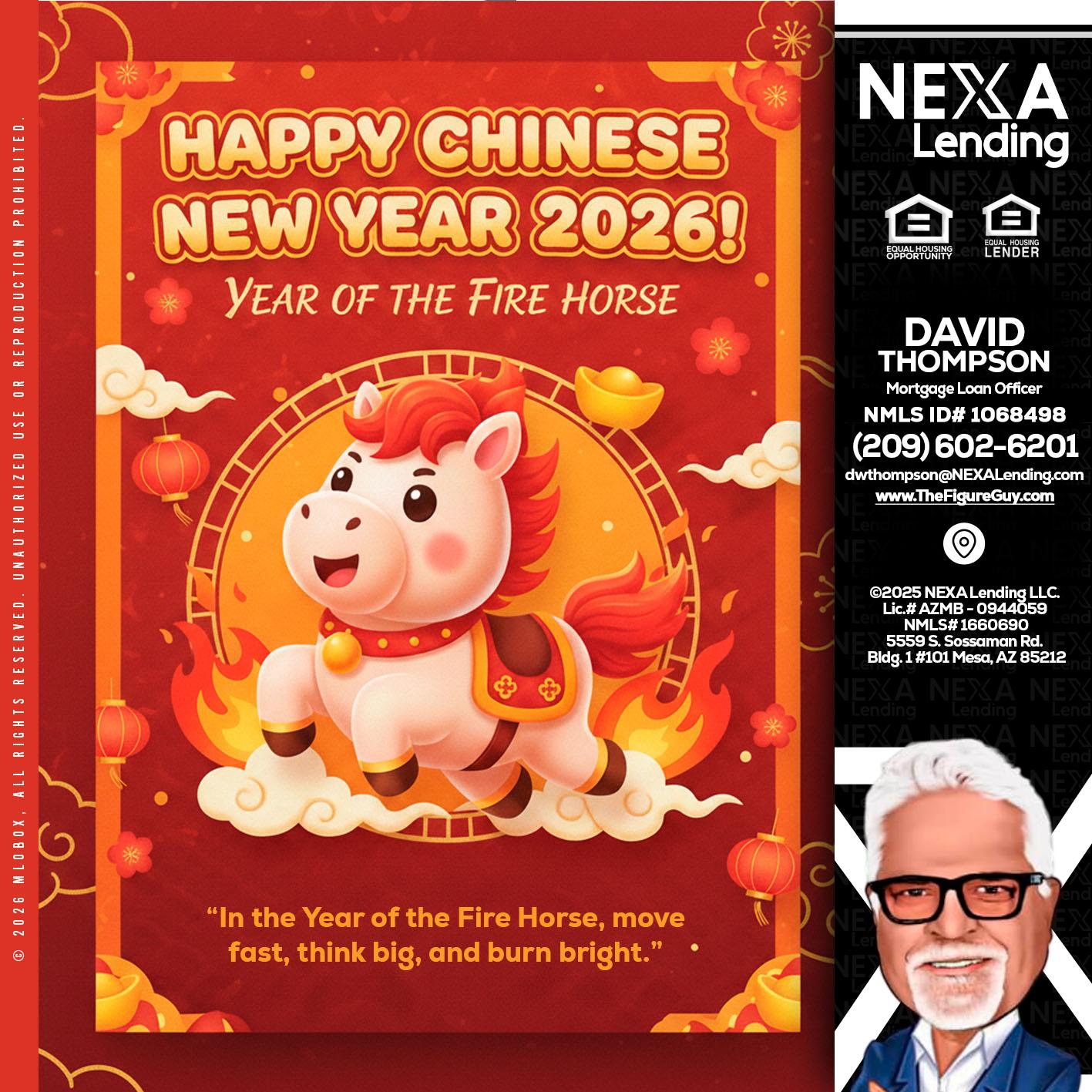happy Chinese new year - David Thompson -Mortgage Loan Officer