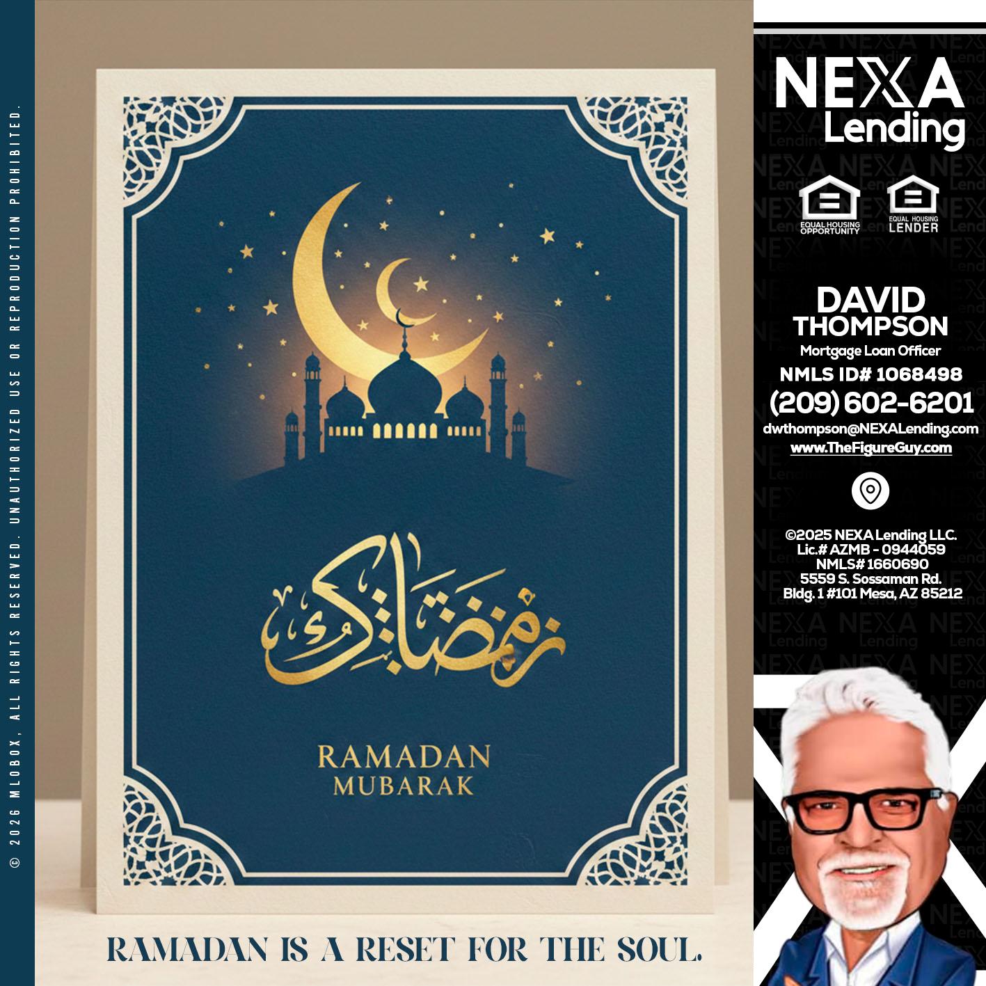 HAPPY RAMADAN - David Thompson -Mortgage Loan Officer