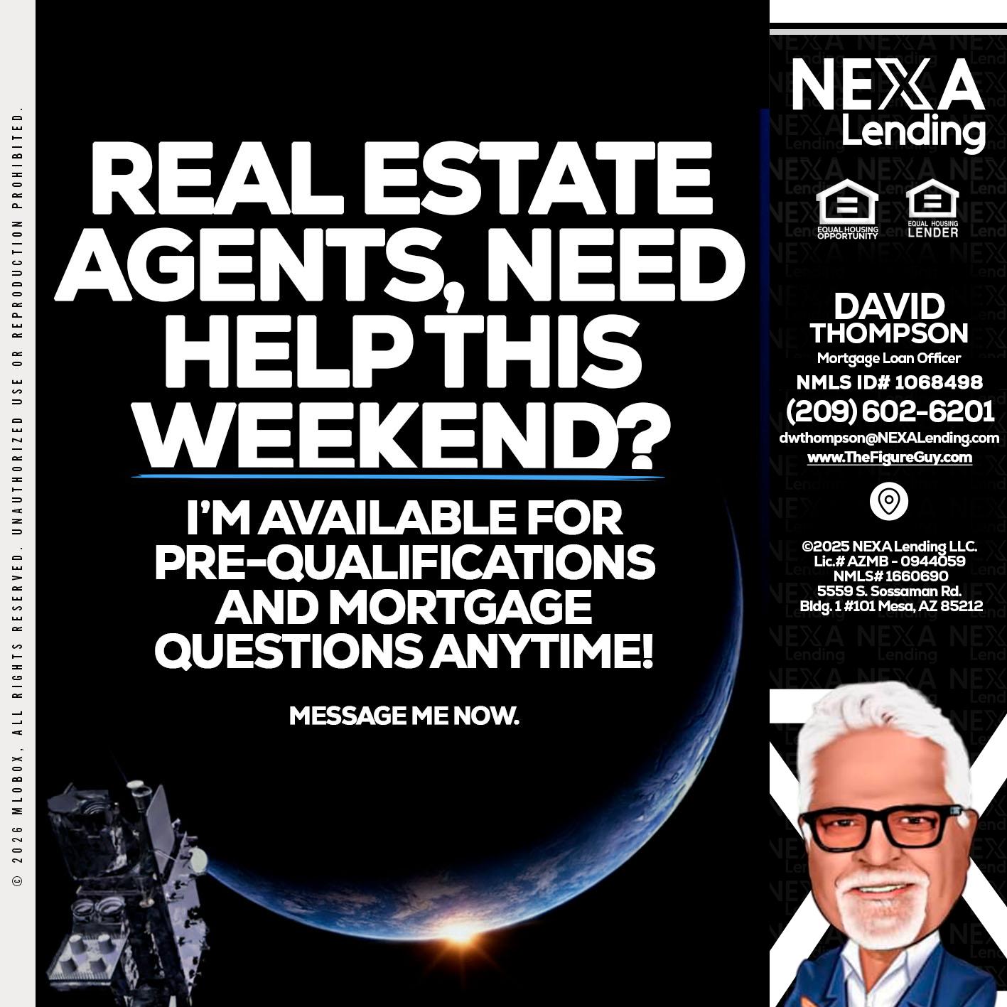 REAL ESTATE AGENTS - David Thompson -Mortgage Loan Officer