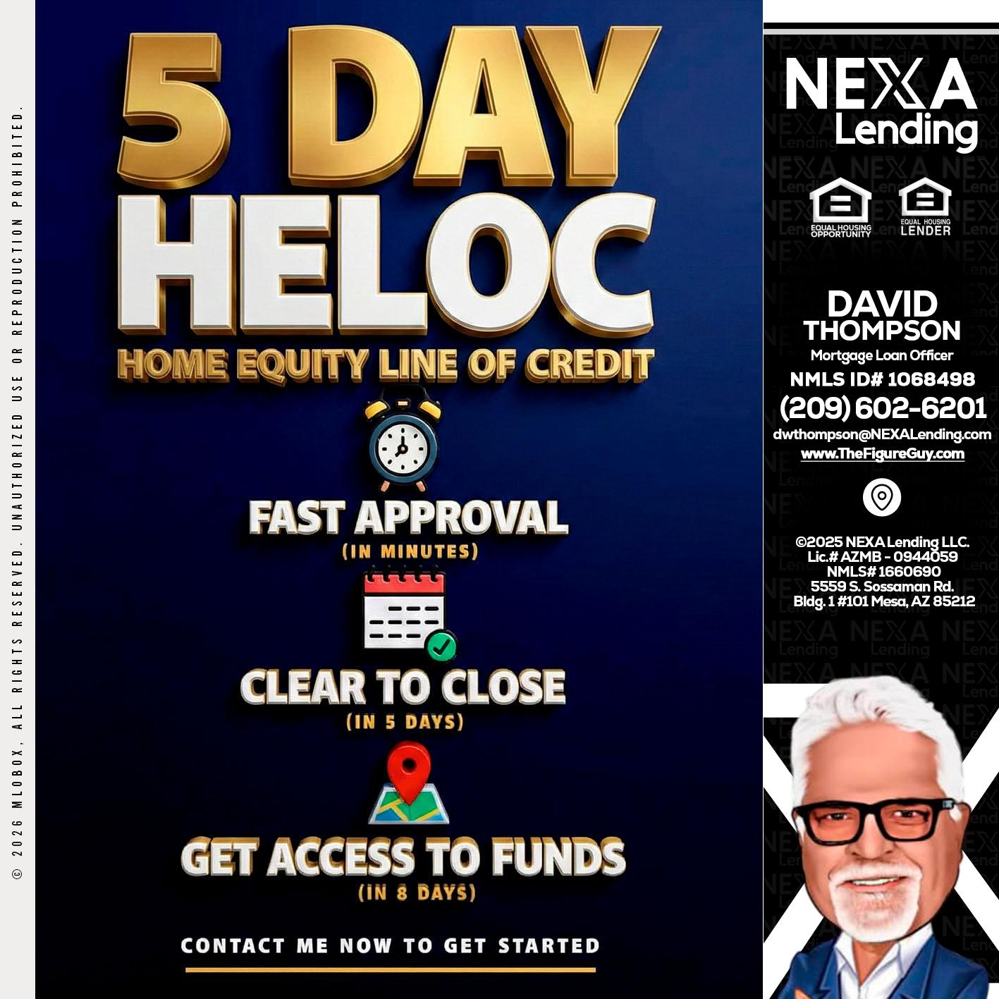 5 day hello - David Thompson -Mortgage Loan Officer