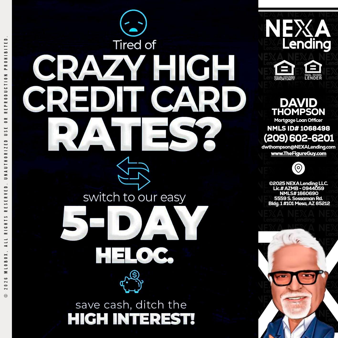 CRAZY HIGH - David Thompson -Mortgage Loan Officer