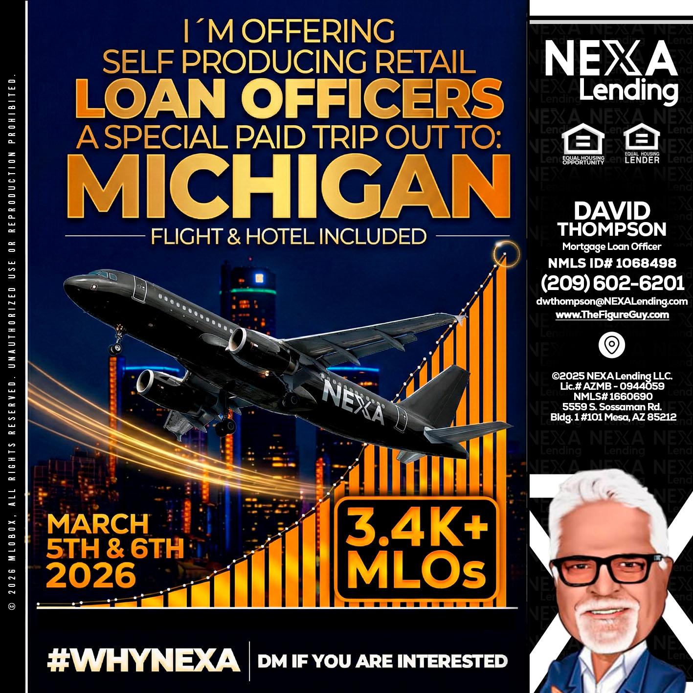 MICHIGAN - David Thompson -Mortgage Loan Officer