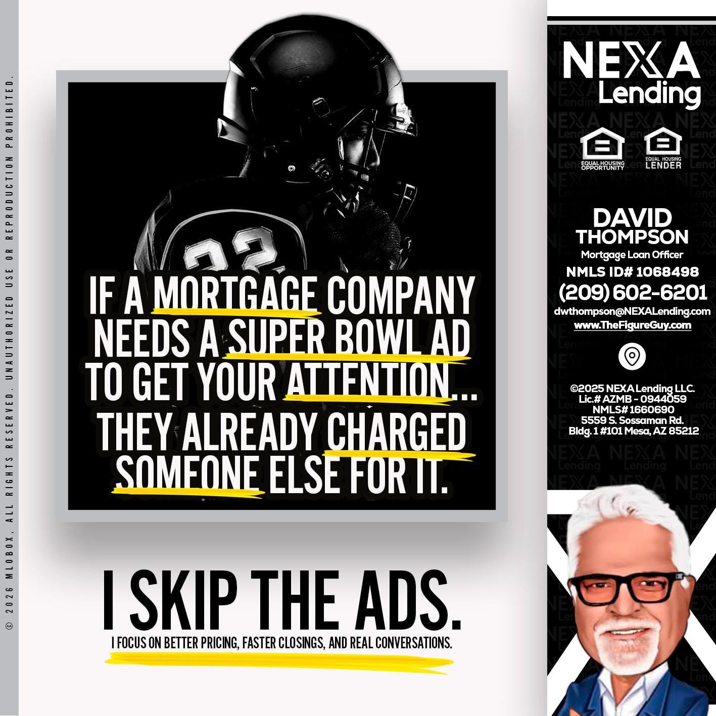 if a mortgage ad - David Thompson -Mortgage Loan Officer