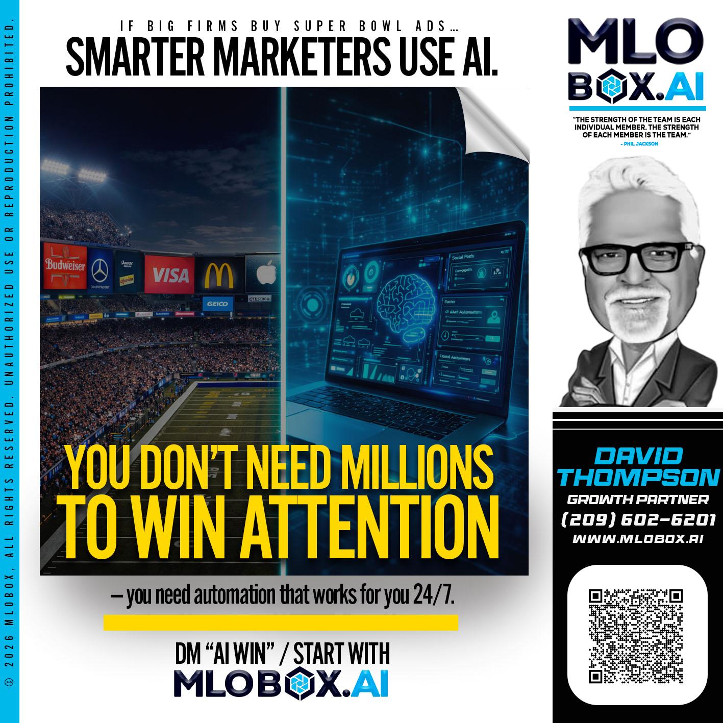 you don't need - David Thompson -Mortgage Loan Officer