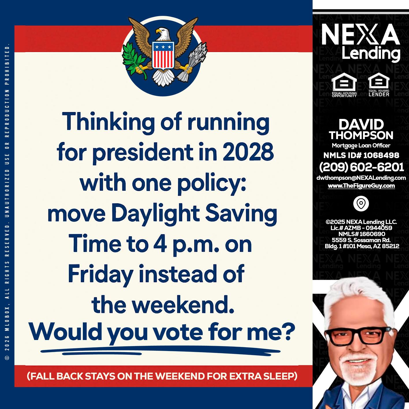 THINKING OF RUNING - David Thompson -Mortgage Loan Officer