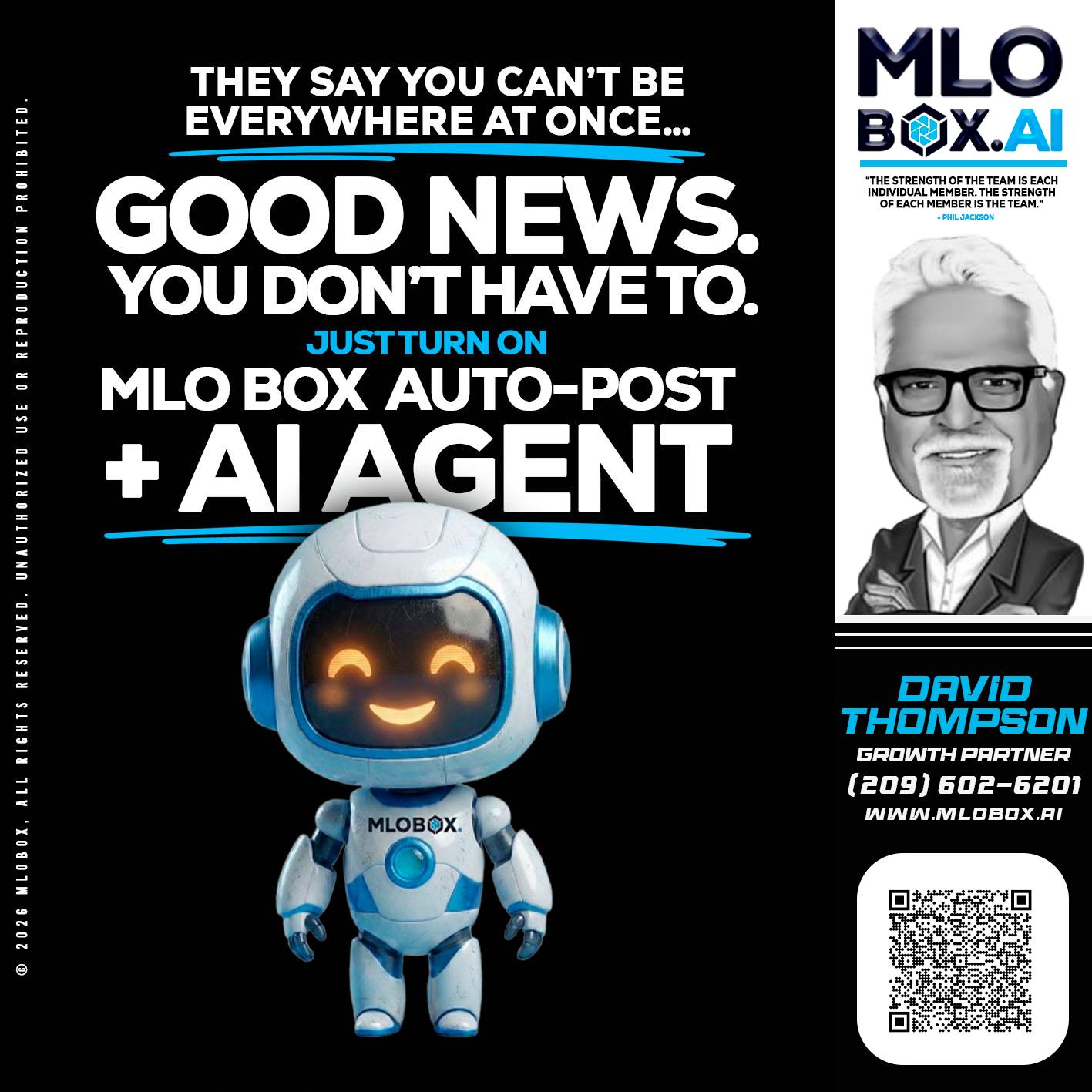 GOOD NEWS - David Thompson -Mortgage Loan Officer