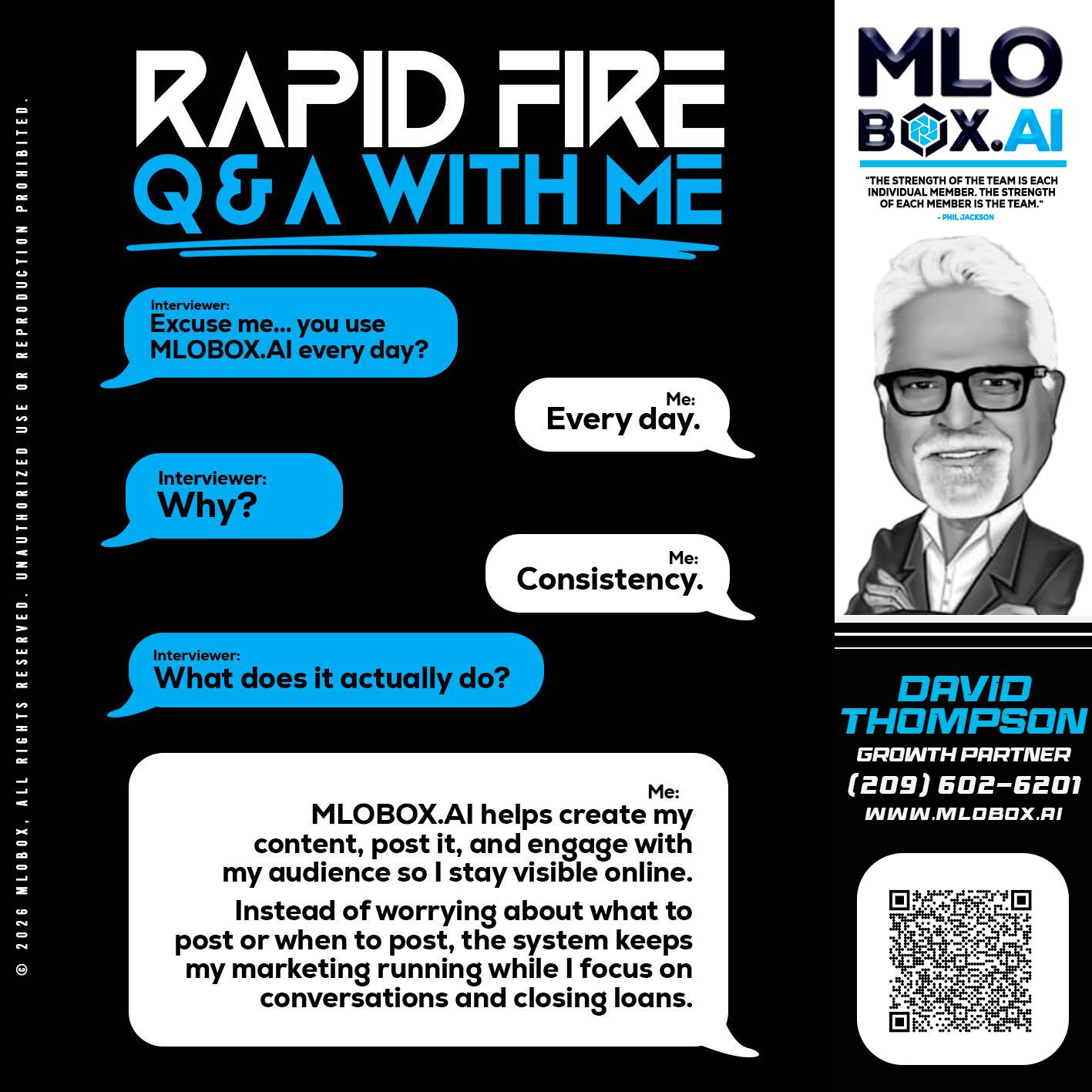 RAPID Q&A - David Thompson -Mortgage Loan Officer