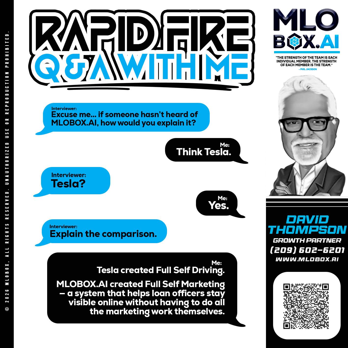 RAPID FIRE Q&A - David Thompson -Mortgage Loan Officer