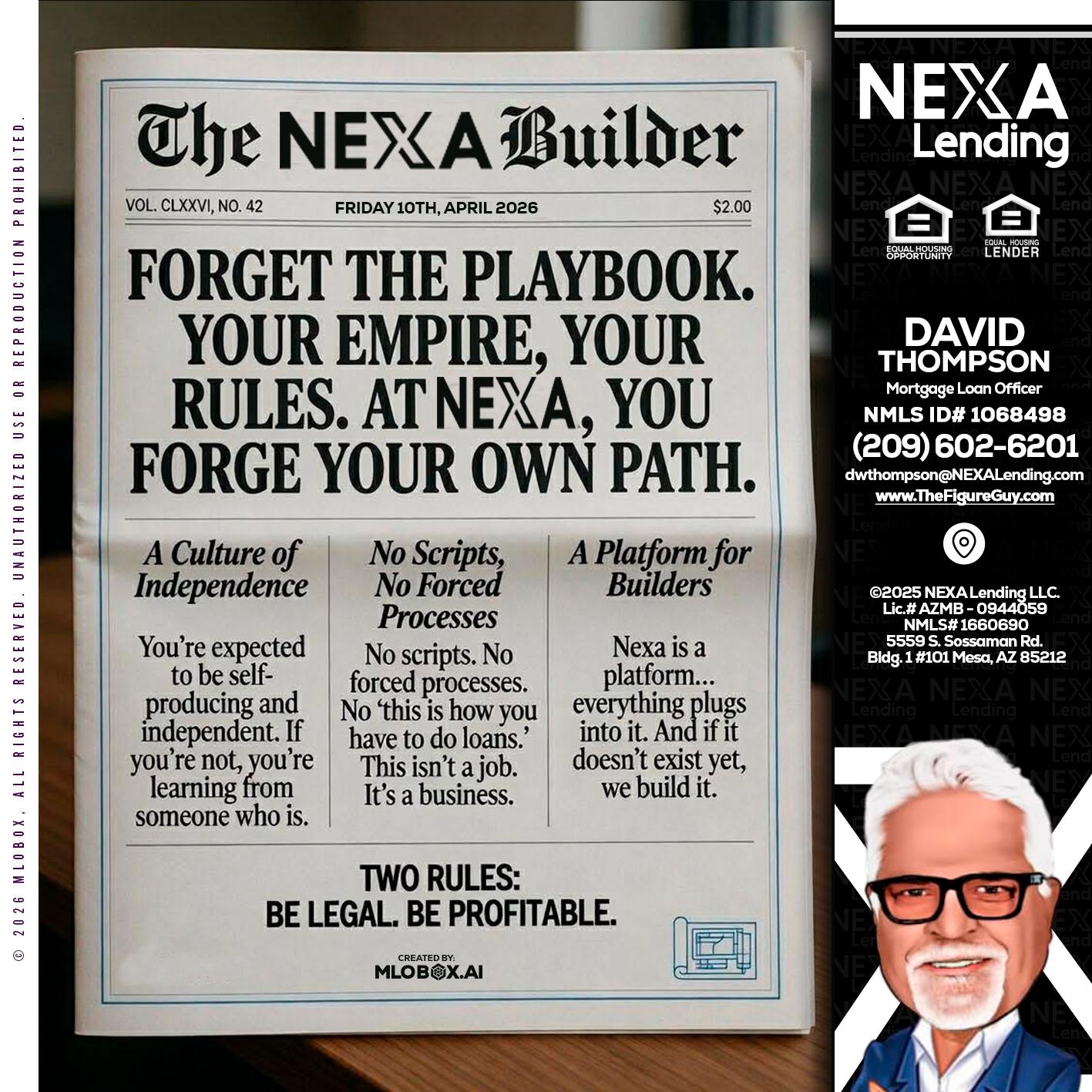 THE NEXA BUILDER - David Thompson -Mortgage Loan Officer