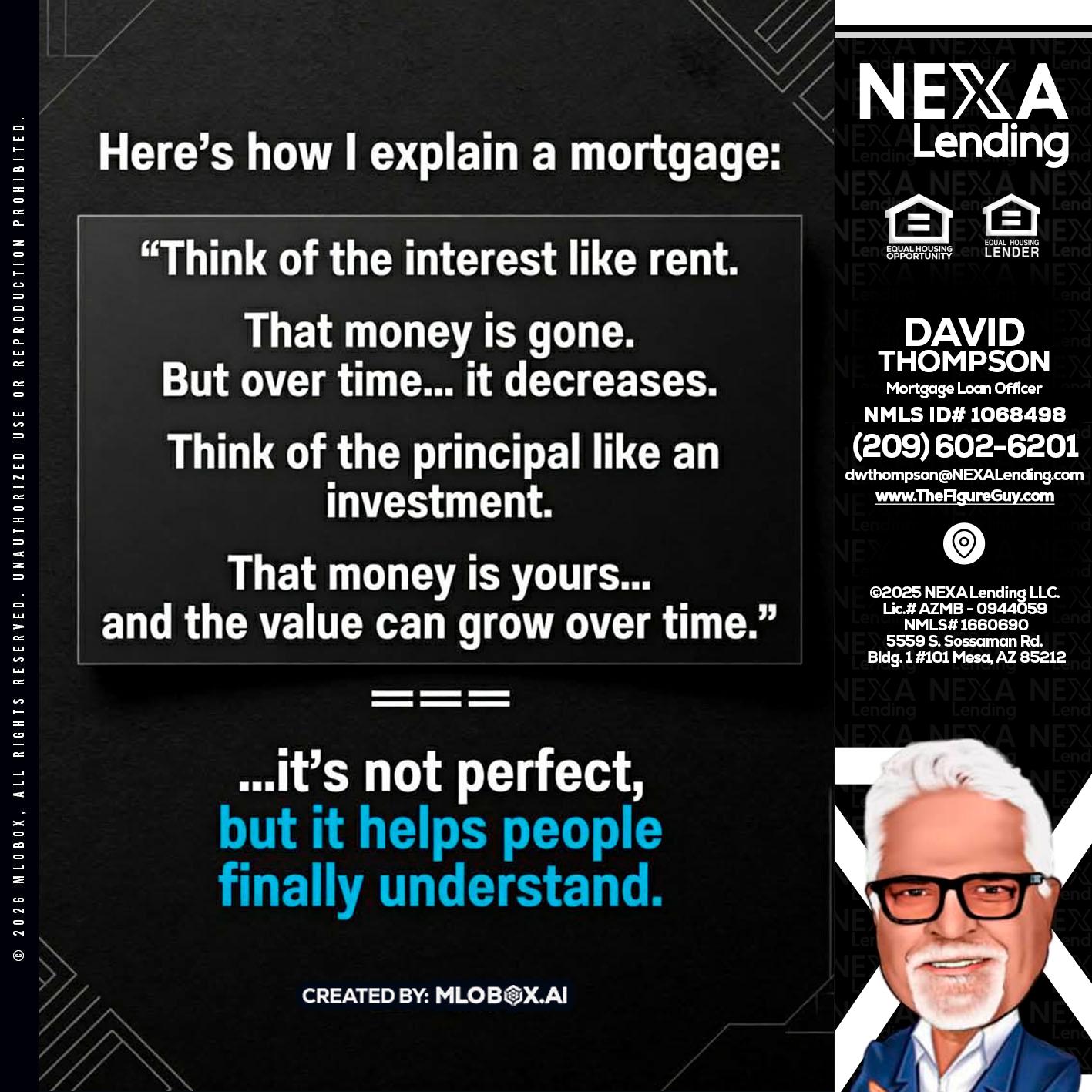 HERES NOW - David Thompson -Mortgage Loan Officer