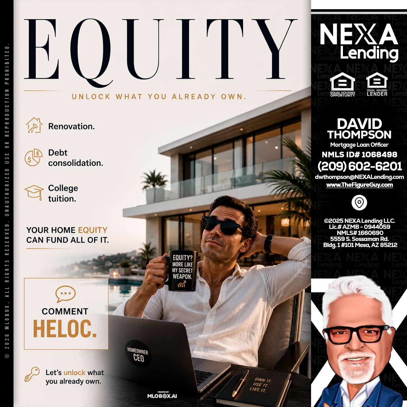 EQUITY - David Thompson -Mortgage Loan Officer