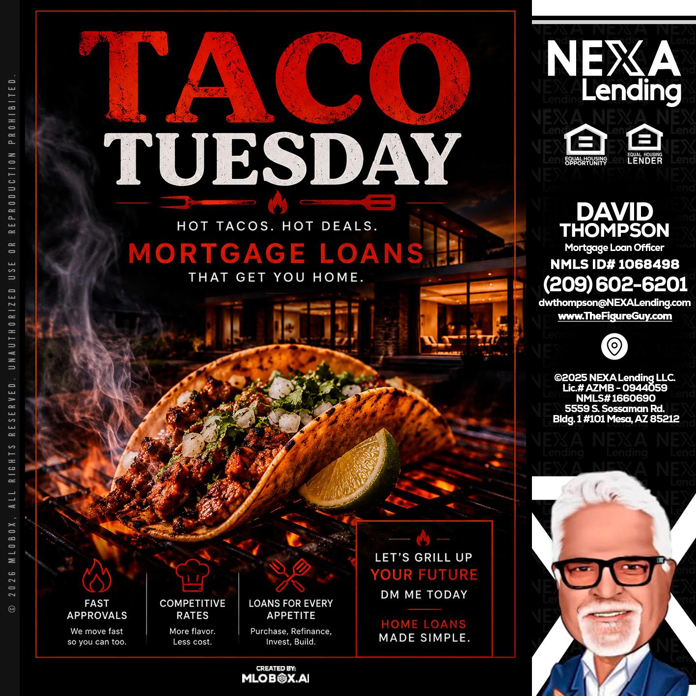 TACO TUESDAY - David Thompson -Mortgage Loan Officer